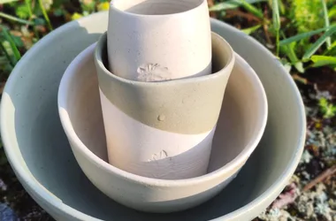 Pièces en grès de la collection minérale